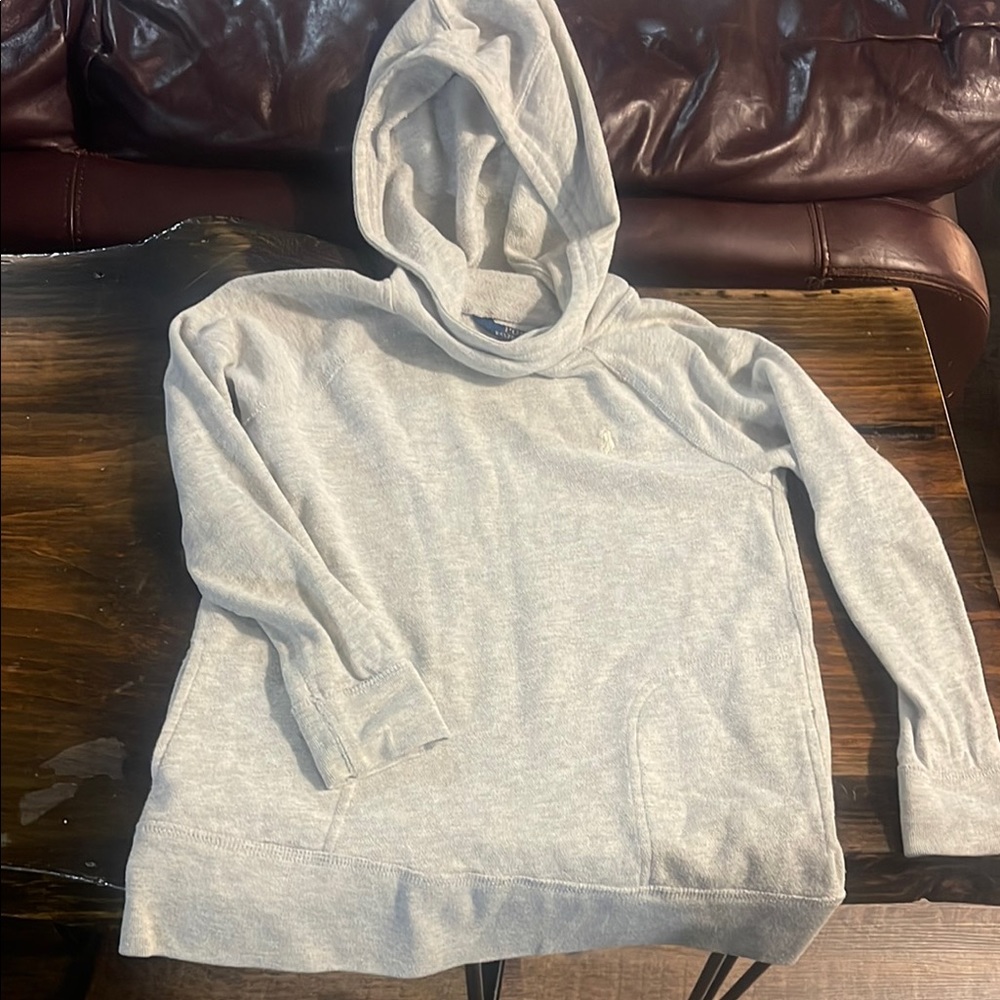 POLO Ralph Lauren boys Gray Hooded Sweatshirt
